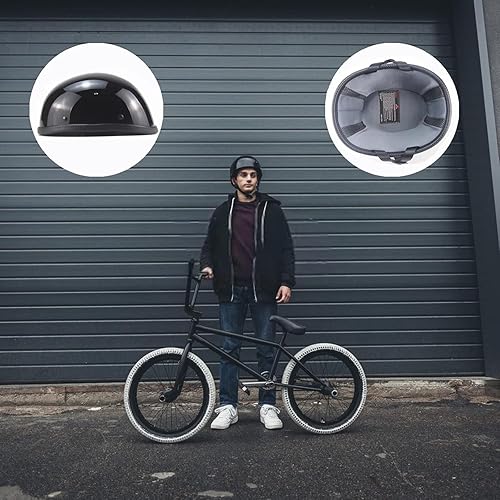 Miniatura 9 de Medio casco para motocicleta, aprobado por el Departamento de Transporte por el Departamento de Transporte para adultos, para hombres y mujeres,