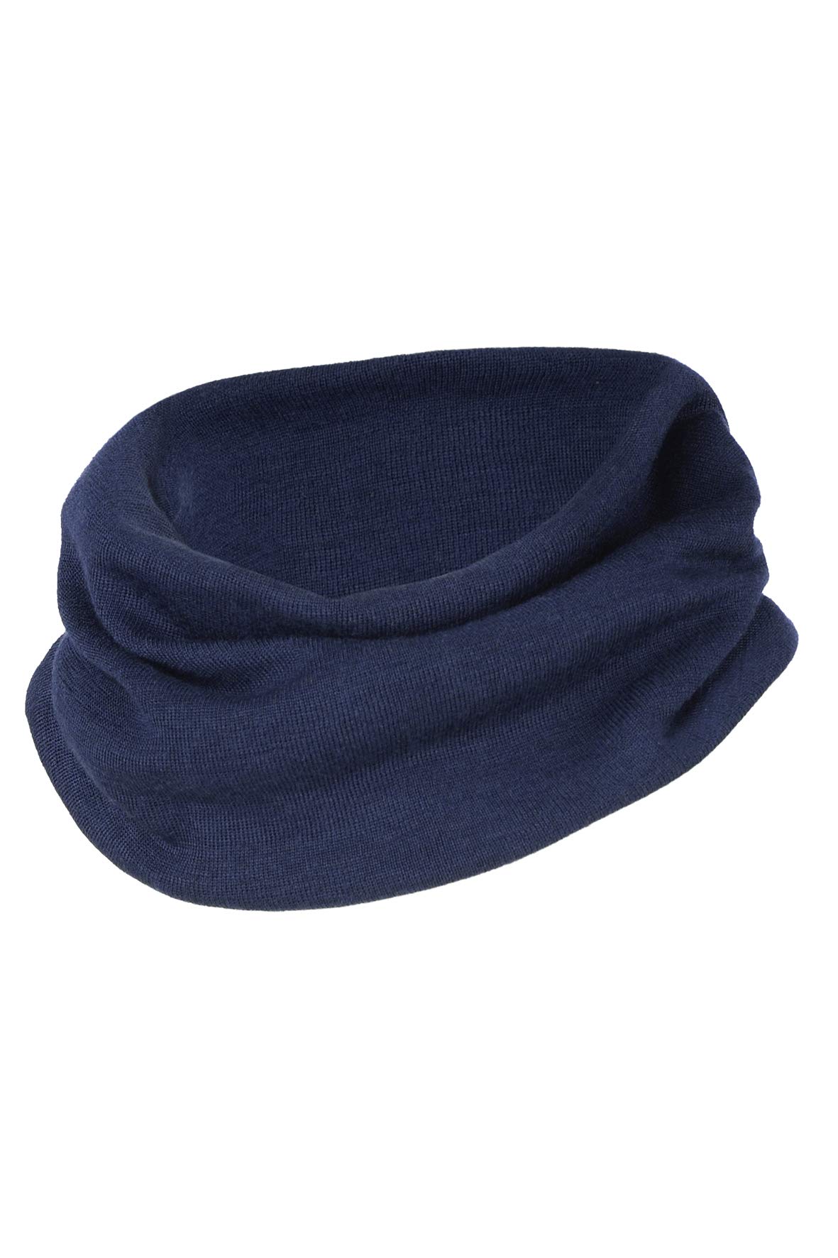 Engel Natur, Childrens Tube Scarf, 70% Organic Wool, 30% Silk (Navy)