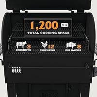 Vista 8 de Oklahoma Joe's Marshal Centerbox Smoker, Black - 23202164