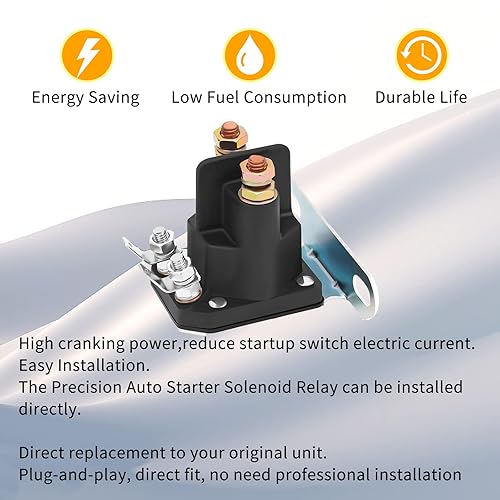 Miniatura 7 de Relé solenoide de arranque 2410437 compatible con Polaris ATP 330 500 Magnum 330 Scrambler 500 Sportsman 400 600 700 800 Trail Boss 330 2005 Ranger