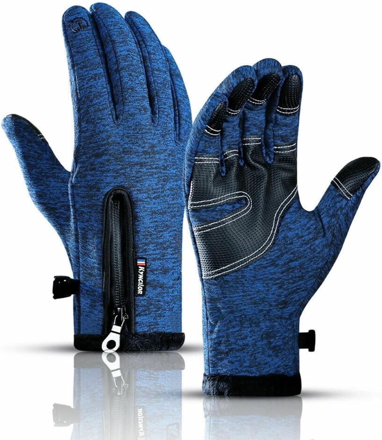 SWZEC Ironstride Gloves, Iron Stride Waterproof Winter Gloves, Unisex Warm Touch Screen Gloves, with Non-Slip Palm, Ideal for Cycling, Driving and Other Sports