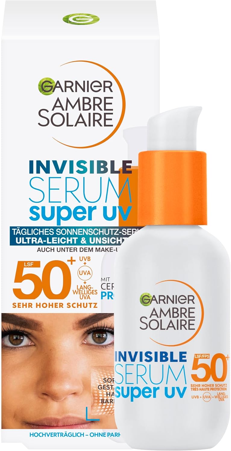 Garnier Ambre Solaire Serum met beschermingsfactor, Kleurloos, 30 ml