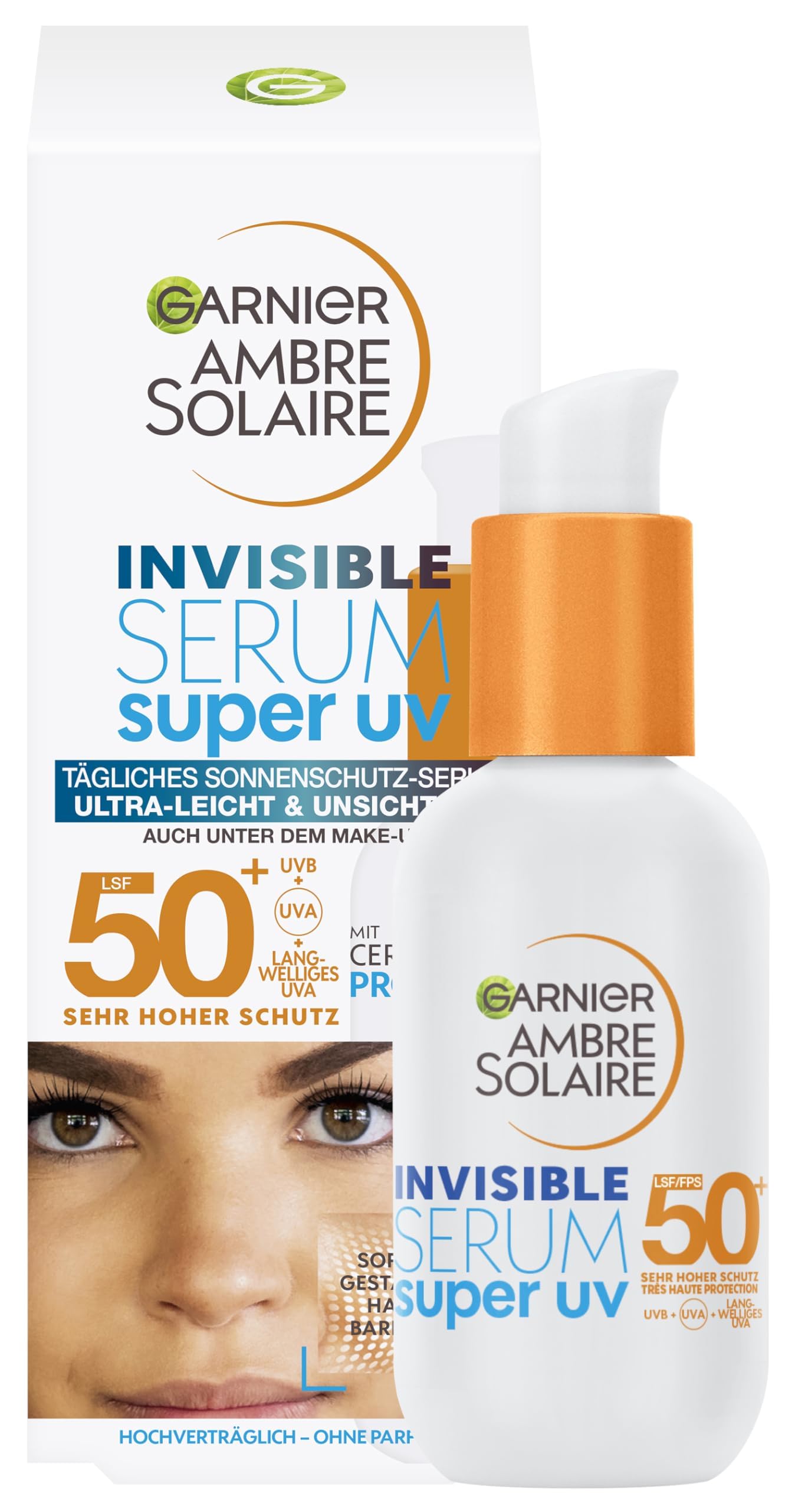 Garnier Unisex Sonnencreme, Ambre Solaire Super Uv (Sonnencreme Gesicht, Spf 50+, 30 Ml)