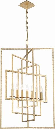 Crystorama Capri 7 Light Antique Gold Chandelier
