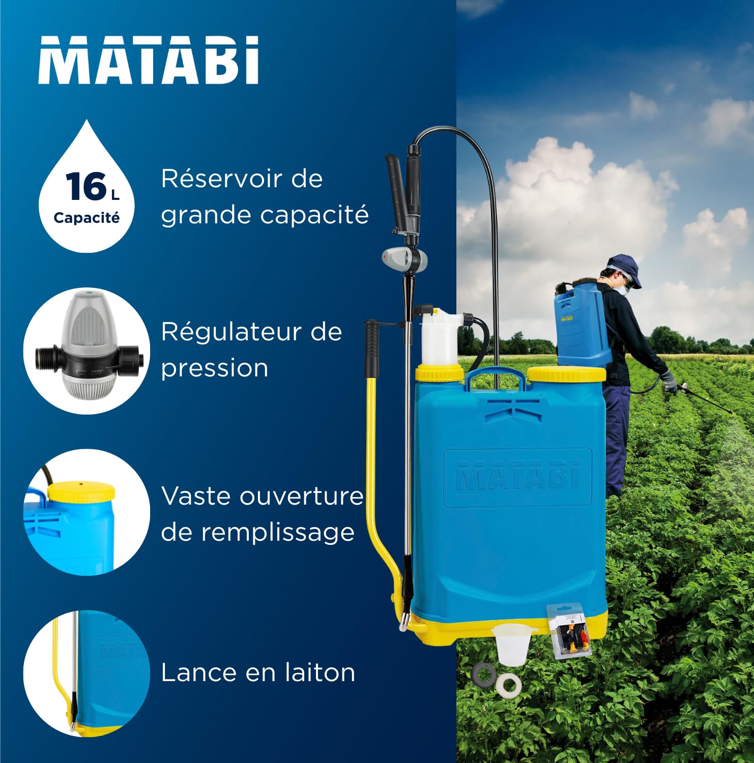 MATABI 83941 - Pulverizador Super Agro 16