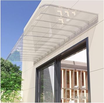 Invisible Rain Shelter Cover Patio Doorway Window Porch Awning Outdoor Front Back Door Canopy Awning for Garden/Balcony/Window/Porch Thickness Clear, Size 40x250cm/15.7"x98.4"