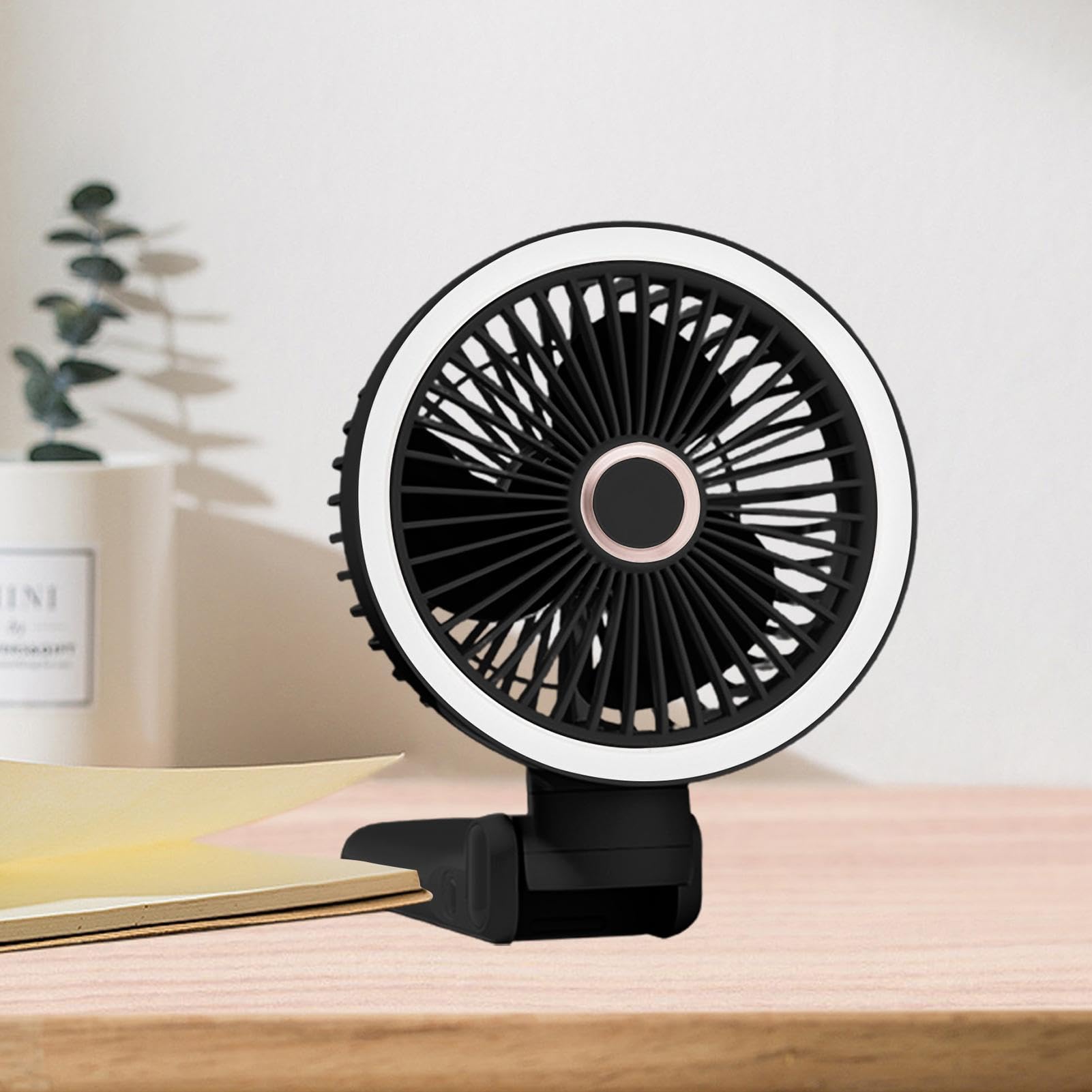 Wentylator Ręczny Przenośny, Wentylator z Klapsem Akumulatorowy, Składany Wentylator USB, Elektryczny Wentylator Osobisty do Chłodzenia, Akumulatorowy Wentylator z Klapsem, Przenośny Ręczny