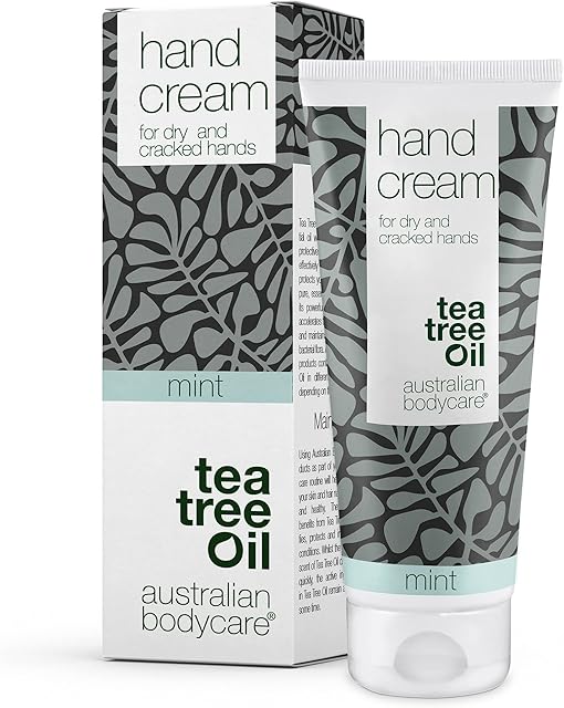 Australian Bodycare Hand Cream for very dry hands | Tea Tree Oil + Mint | Hand cream for Men & Women with cracked hands | Vegan Hand Cream with Tea Tree Oil |100ml