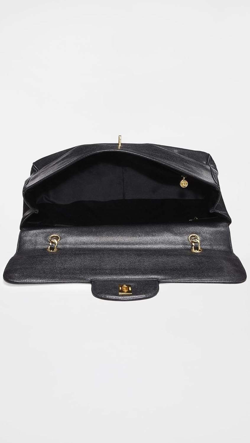 Chanel Women's Pre-Loved Black Caviar Pocket Medium Tote - Image 5