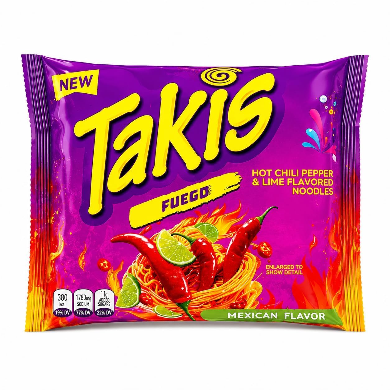 ASK Traders Takis Fuego Hot Chili Pepper & Lime Flavored Noodles • Mexican Style Extreme Spicy Heat Flavor • Ready to Cook, 4.94 oz ℮ 140 g-image-48