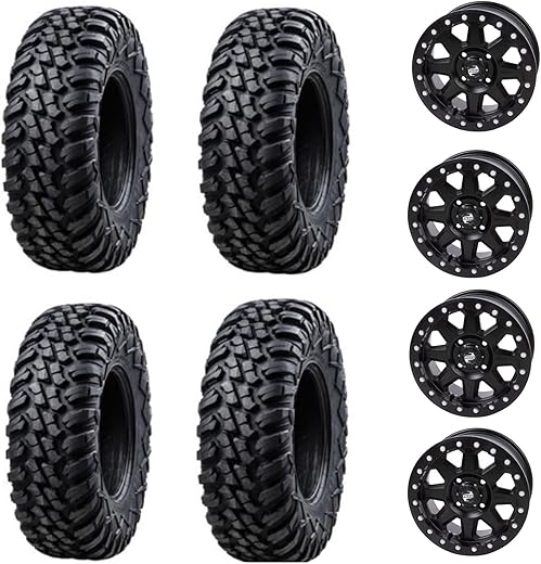 Tusk Racing 28×10-14 Tire & Beadlock Wheel Kit