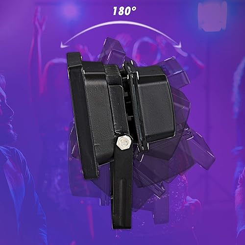 Miniatura 3 de 2 luces LED negras de 10 W, luz de inundación negra con enchufe, IP65 resistente al agua, ilumina un área de 20 x 20 pies, cable de 4.9 ft4.92 pies,