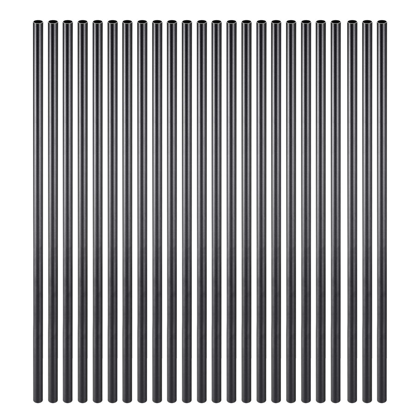 VEVOR Balustres d'Escalier Aluminium 19x914 mm, Lot de 51 Barreaux de Sécurité Garde-corps, Tige Ronde Creuse Métal, Noir