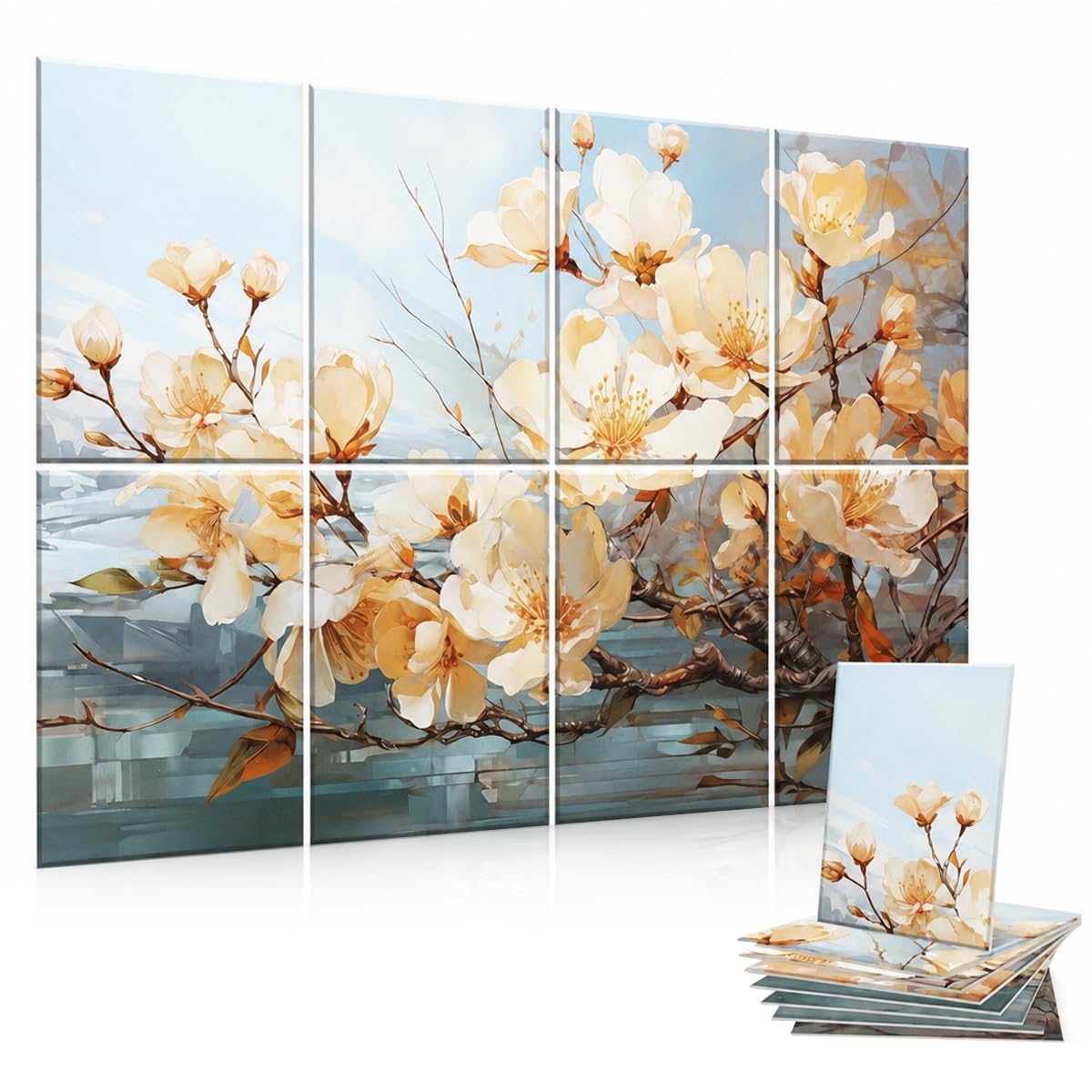 Climberty® 6Pack Art Acoustic Panels Sound Absorbing Panels, 48x32 Inch Decorative Acoustic Panels, Sound Absorbing Wall Art with Nano Glue for Recording and Home Studio, Office, Conference-image-46