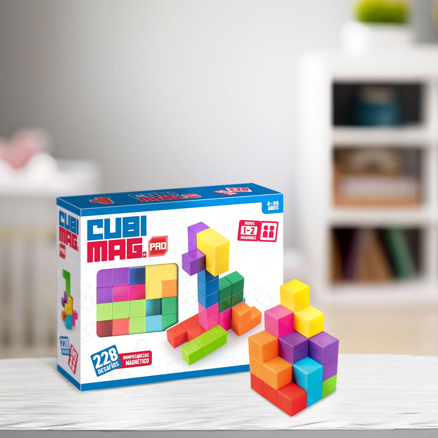 Ludilo Cubimag Jr: Rompicapo Magnetico Per Bambini Con 60 Sfide, Gioco Educativo 3D - 6