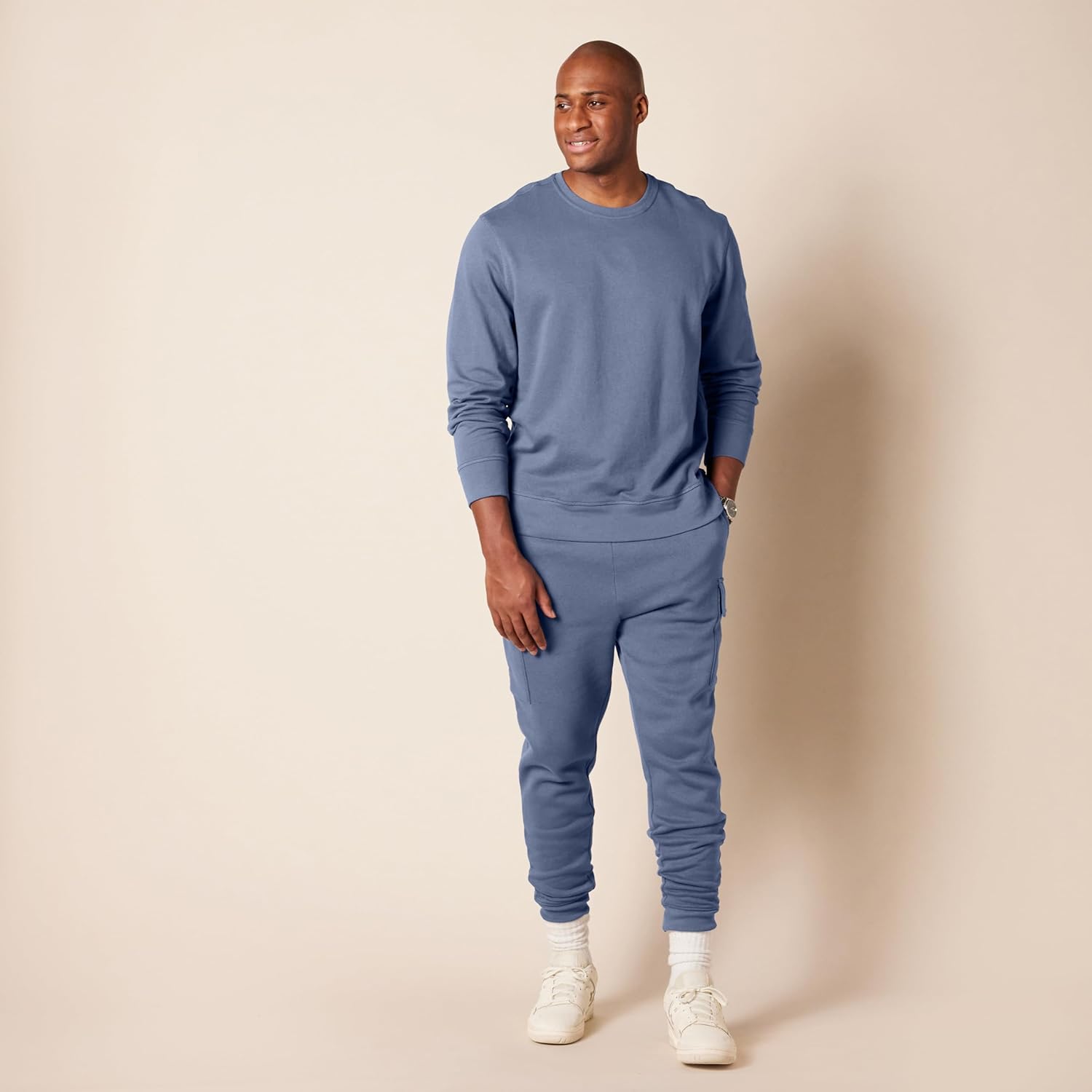 Amazon Essentials mens Long-sleeve Lightweight French Terry Crewneck Sweatshirt - Image 7