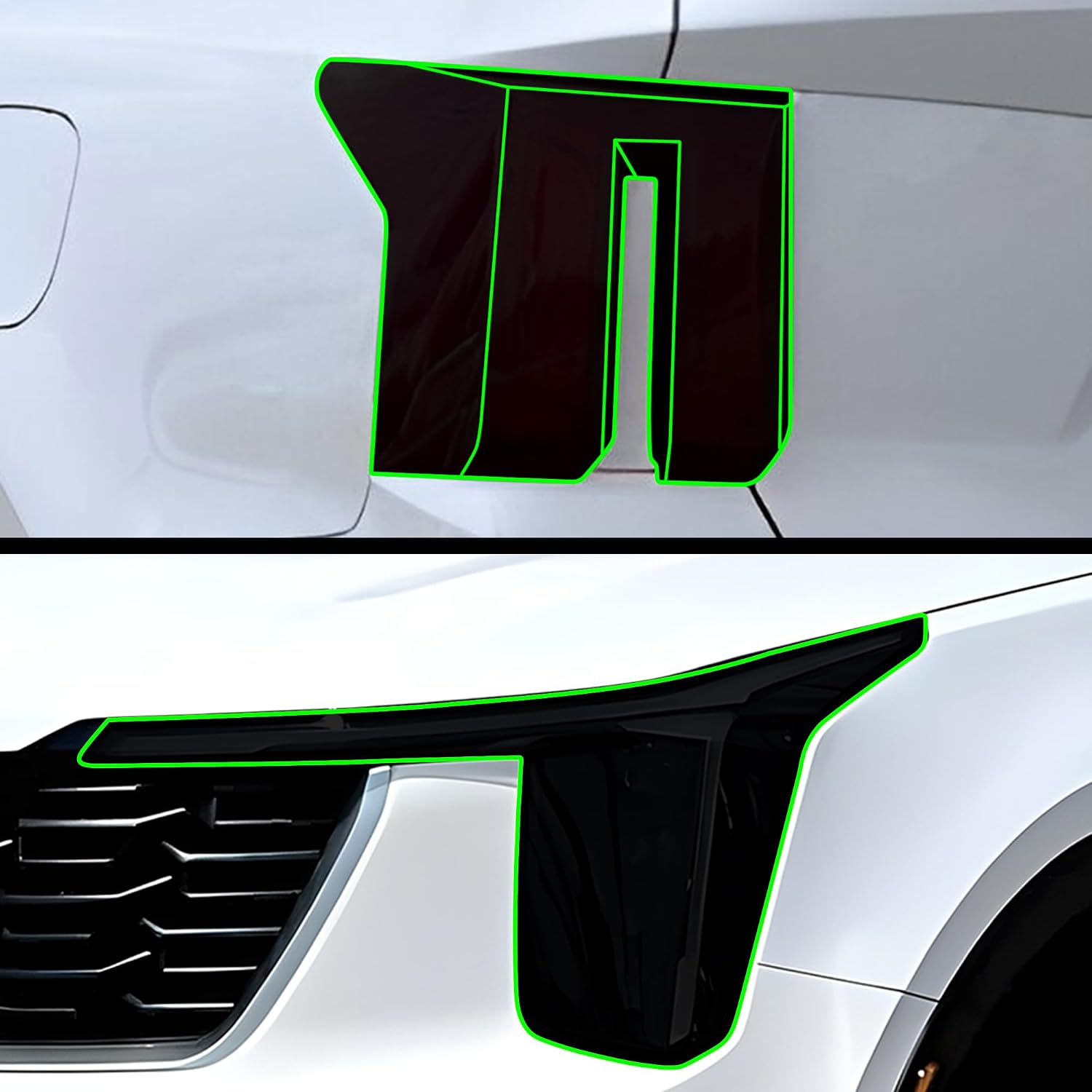 BOGAR TECH DESIGNS Full Headlight Taillight Tint Kit Compatible with Kia Sorento 2024-2026, Light Smoke