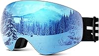 Vista 8 de Gafas de esquí para niños, gafas de esquí de nieve para niños, jóvenes, adolescentes, niños y niñas de 5 a 14 años