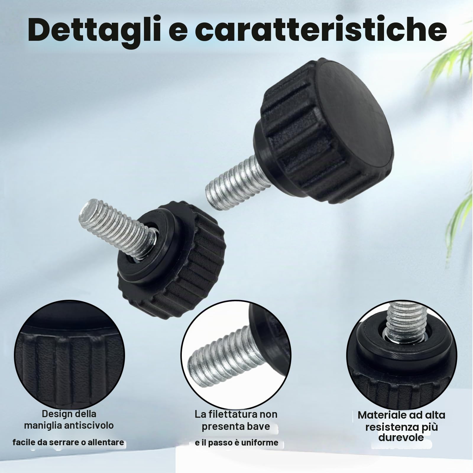 Vite a Testa Zigrinata M5-20 Pezzi in Acciaio Inossidabile - Vite per Montaggio Professionale da 12 mm - Ideale per Manopole a Morsetto e Serraggio Macchinari