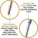 BIC Cristal Ball Pens Stick Medium Point, 10-Pack, Blue