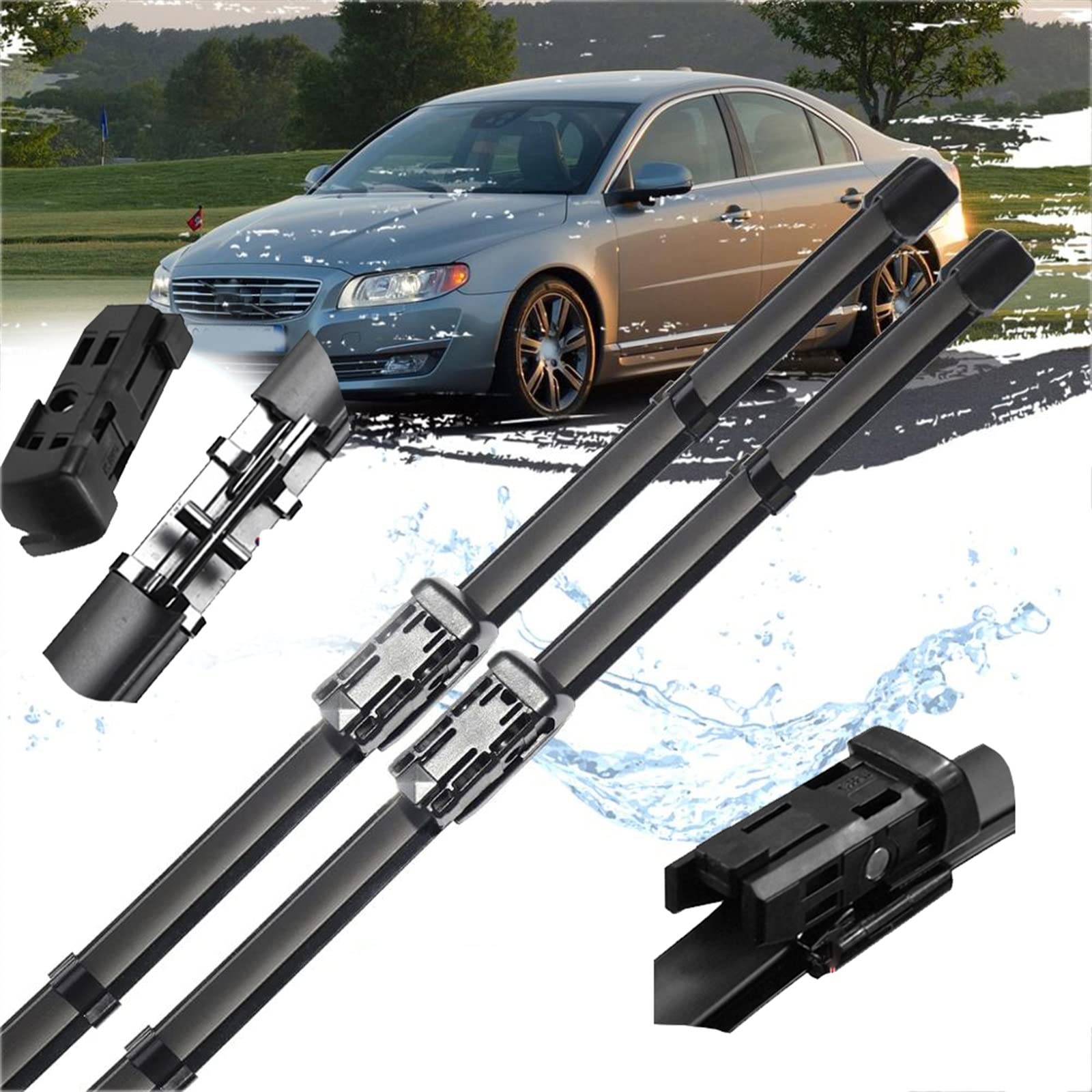 Balais d'Essuie-Glace de Voiture Volvo S80 Essuie-Glaces Avant 2006-2016