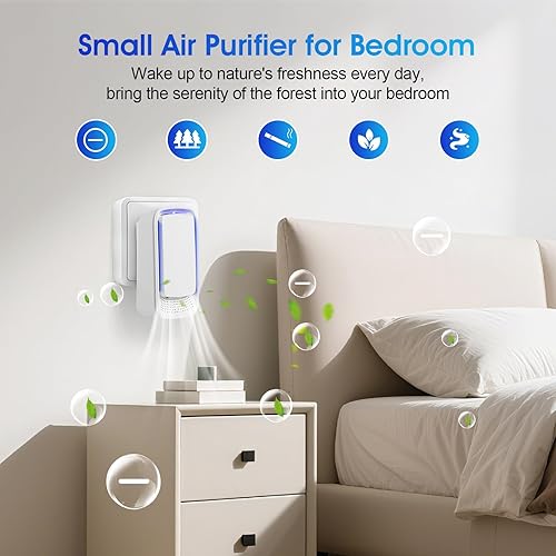 Miniatura 6 de Ionizadores de aire enchufables para el hogar, paquete de 4, purificador de aire de iones negativos, ambientador enchufable para el hogar, oficina,