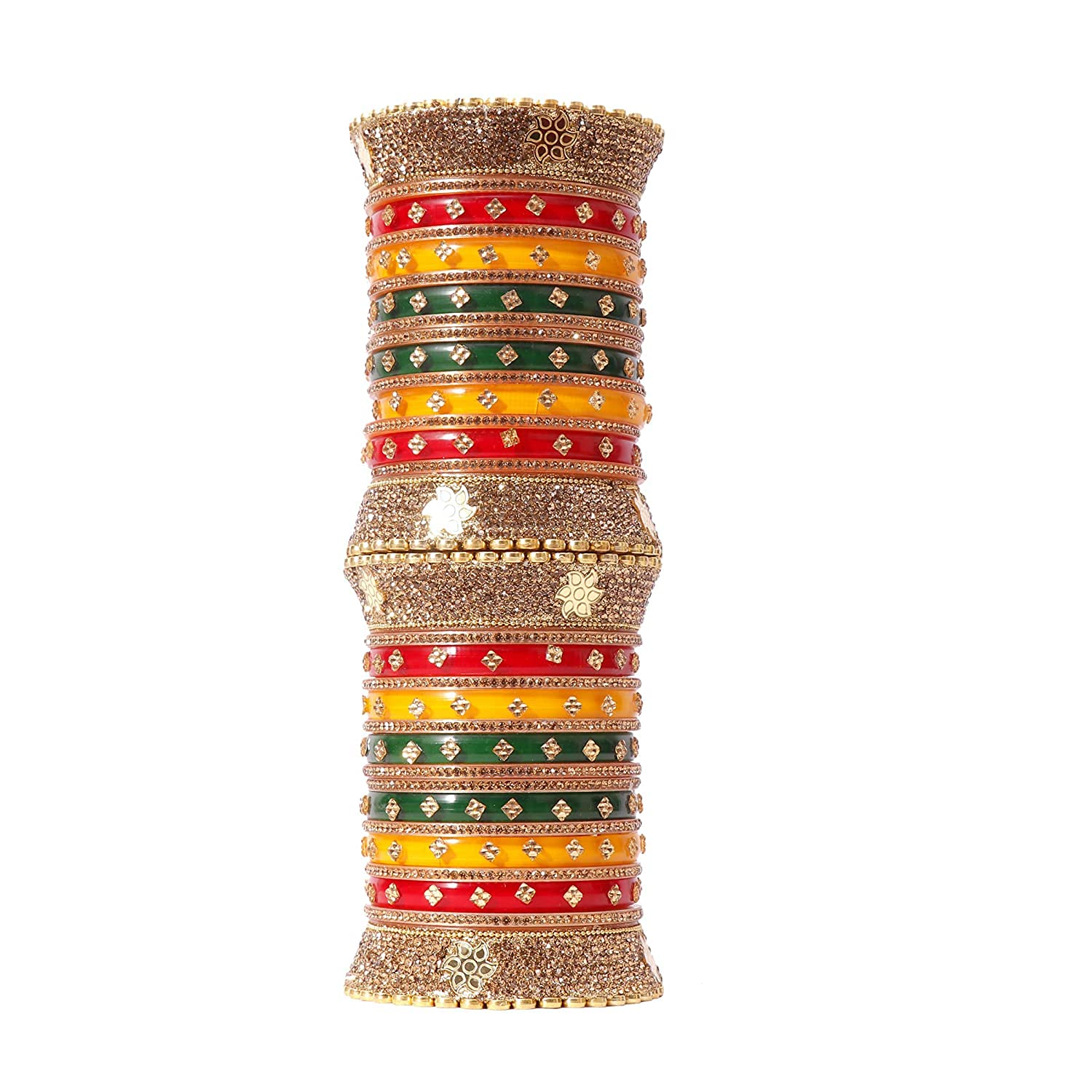 Shivarth Multi-Colour Designer Chura Bridal Dulhan Punjabi Choora Fashion Jewellery Chuda Set (2.8) (B096MM3KXQ) Amazon Price History, Amazon Price Tracker
