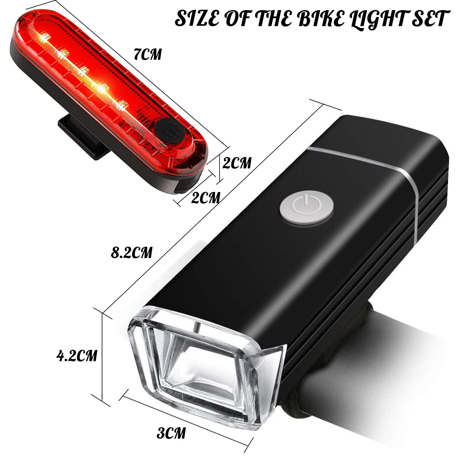 Lumière De Vélo, WASAGA 2000 Lumens 4 Feux De Route Et 4 Modes De Feux De Croisement, Phare Avant De Vélo De Montagne Etanche Pour La Décurité Du Cyclisme