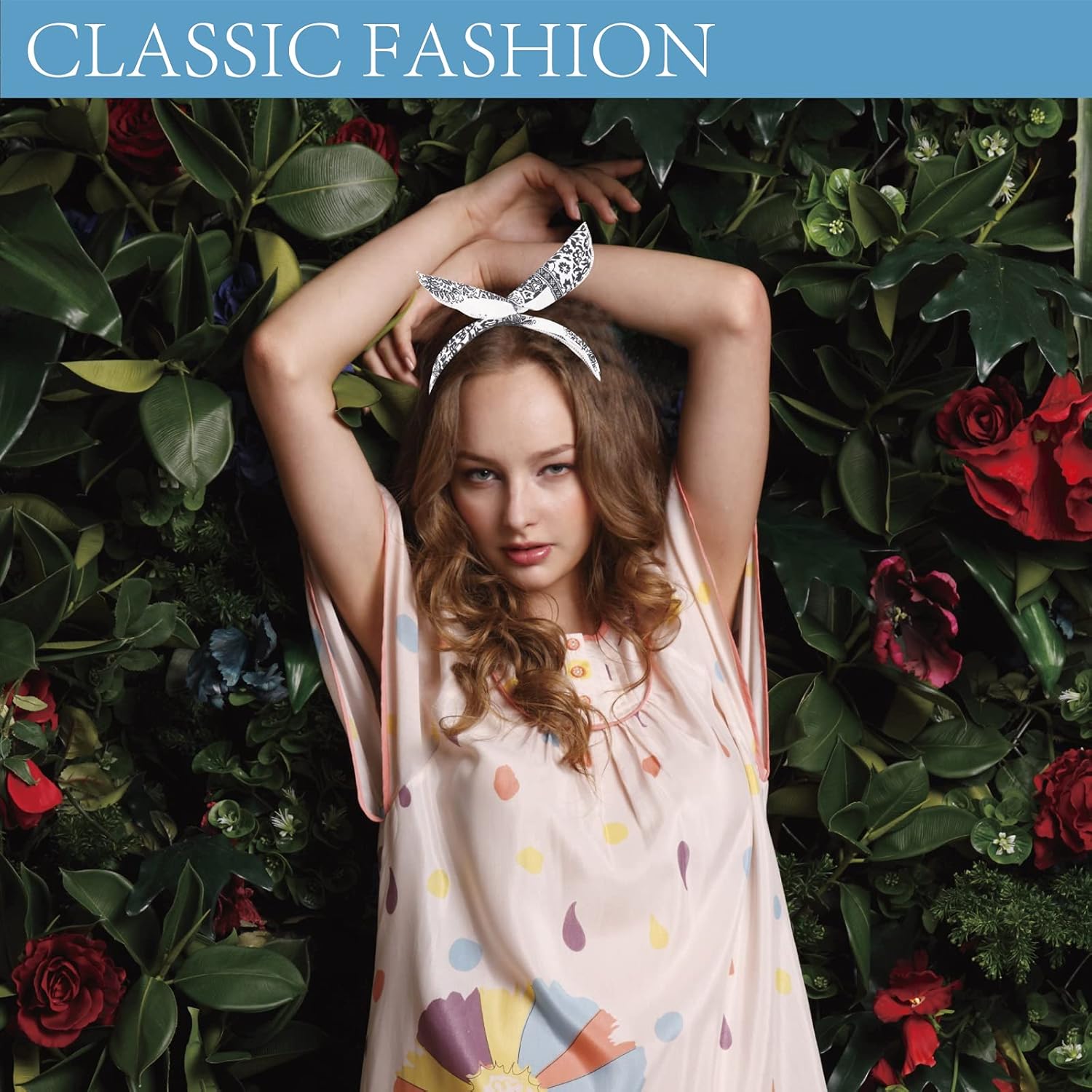 ONEYE Paisley Wire Headbands for Women, 8 Count Pack, Hair Bands Hair Holder Hair Accessories for Workout Yoga Running Soccer Sports, Fashion Wire Headwraps Headband with Twist Bow - Image 6