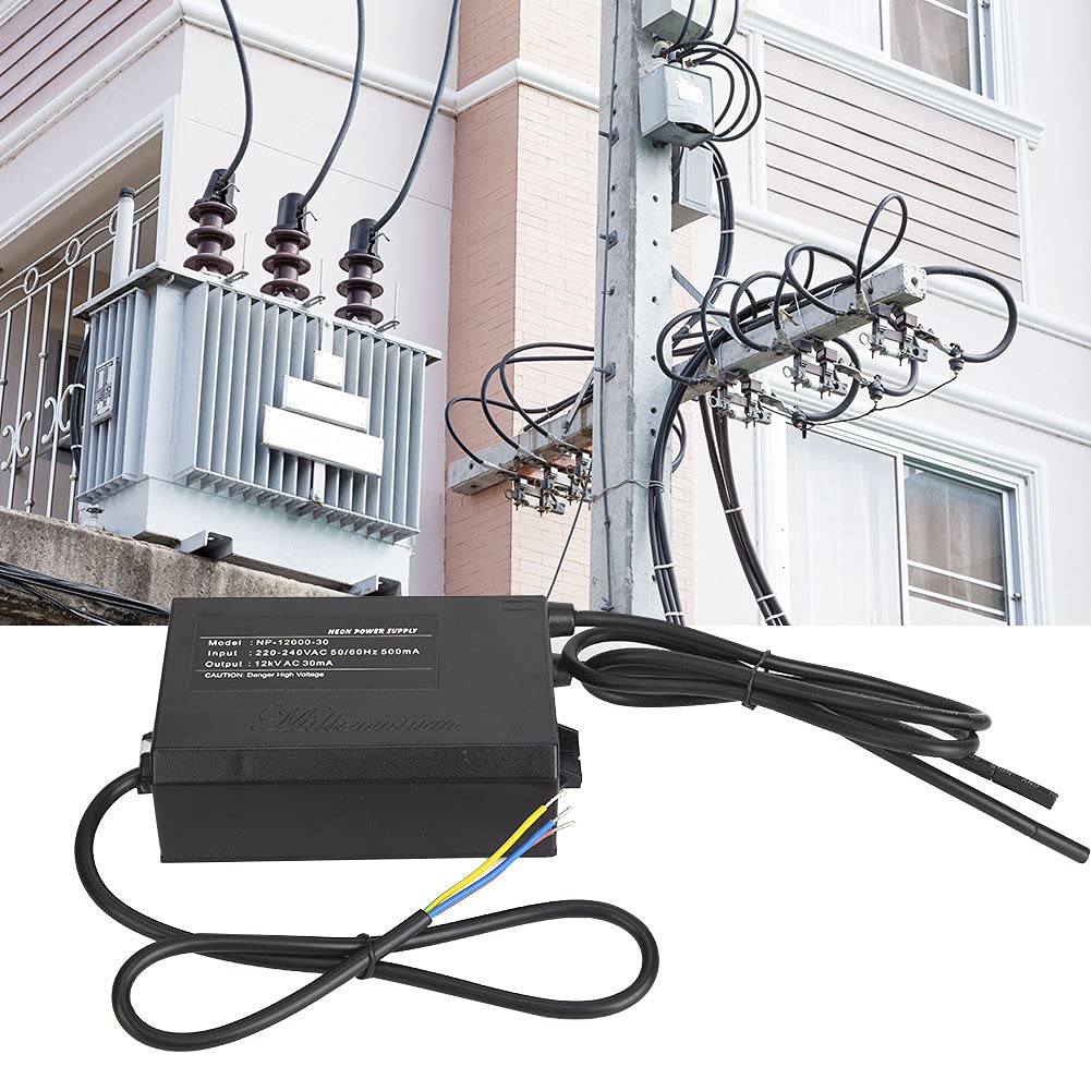 Trasformatore elettronico alimentazione al neon stabile luce al neon trasformatore elettronico interruttore a catena di trazione 12KV per piccolo segno della lampada al neon
