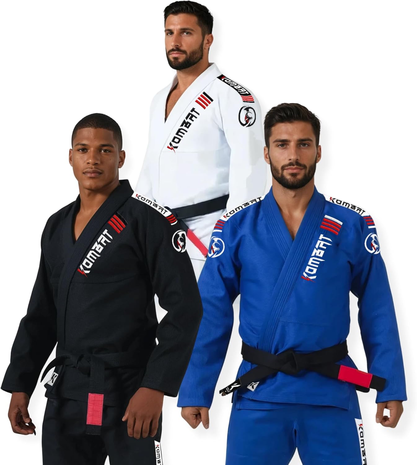 KOMBAT USA Lightening Pro Ultra Light Gi | Premium 100% Cotton-Brazilian Jiu Jitsu Gi BJJ | Preshrunk Fabric FREE WHITE BELT