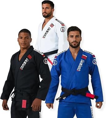 KOMBAT USA Lightening Pro Ultra Light Gi | Premium 100% Cotton-Brazilian Jiu Jitsu Gi BJJ | Preshrunk Fabric FREE WHITE BELT