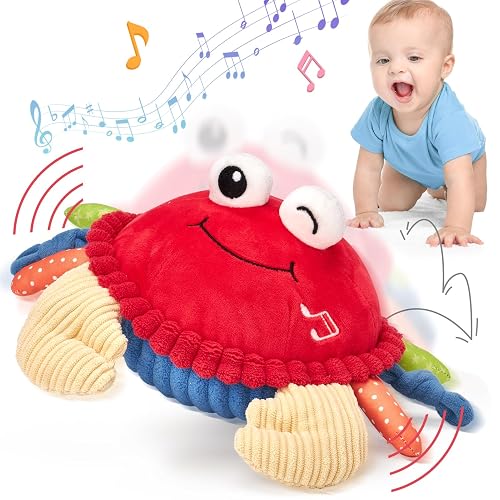 hahaland Jouet Bébé 6 Mois Crabe Qui Marche Musical Interactif