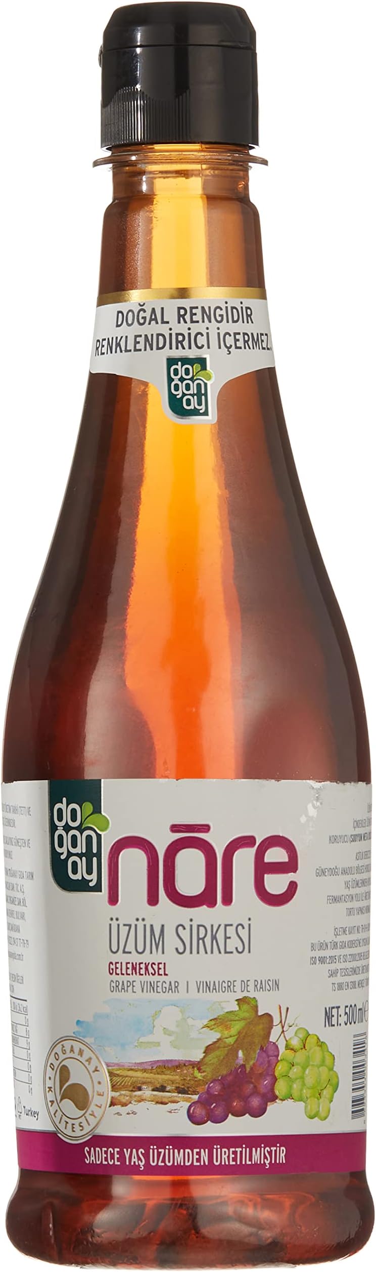 Doganay Nare Salad Dressing Series (Grape Vinegar 500 mL / 16.9 Fl Oz )