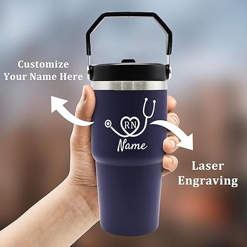 Miniatura 8 de Regalos de peluquería para mujeres, ideas de regalos para estilistas, vaso de peluquería grabado personalizado, regalos para estilistas para