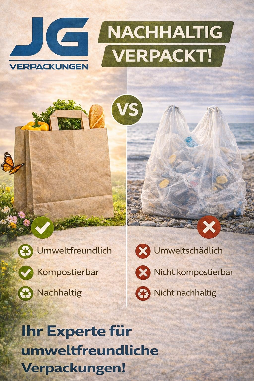 150 Papiertüten Braun mit Henkel 45+17x47cm – Papiertragetaschen und Papiertaschen mit Henkel aus stabilem Kraftpapier