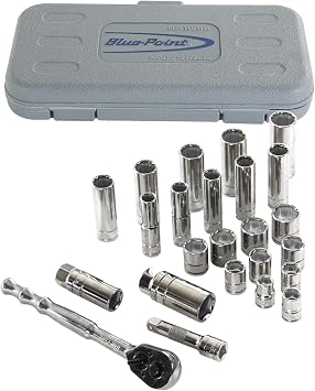 BluePoint BLPATSM3824, 3/8 DR Socket Set, 24PC/Set (Metric)
