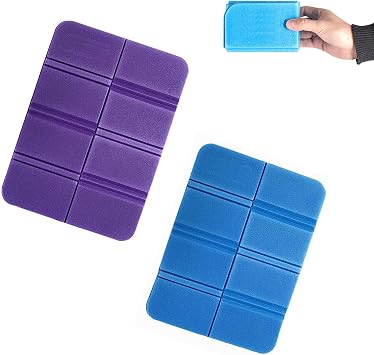 2pcs Moistureproof Foldable Outdoor Seat Cushion,FoldingFoam Sit Mat Thermally Insulated Folding Seat Pad Moisture-Proof Folding SeatMat for Outdoor Hiking Walking Camping Picnic Park2 Colors