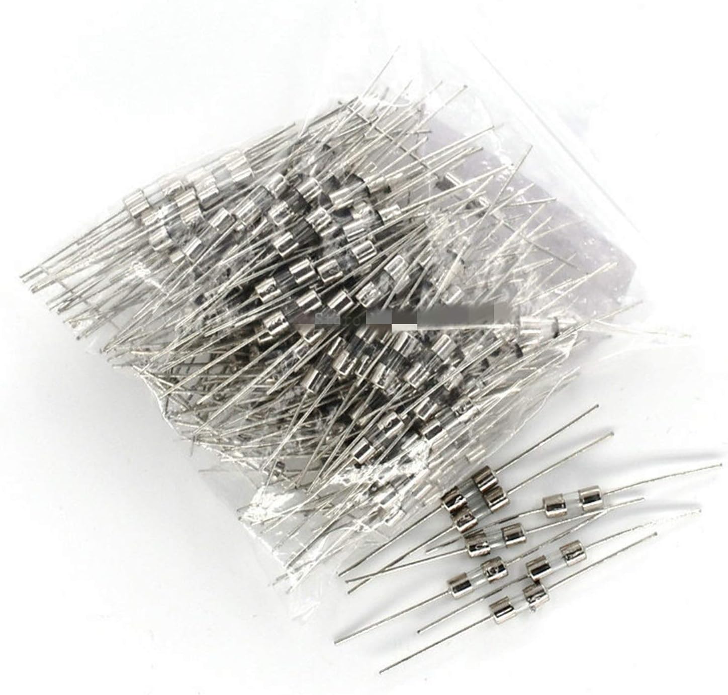 ヒューズ 20 ピース/ロット 0.5A 250V ガラスヒューズ 310mm ファストブロー 2 ピン 3.6x10mm F0.