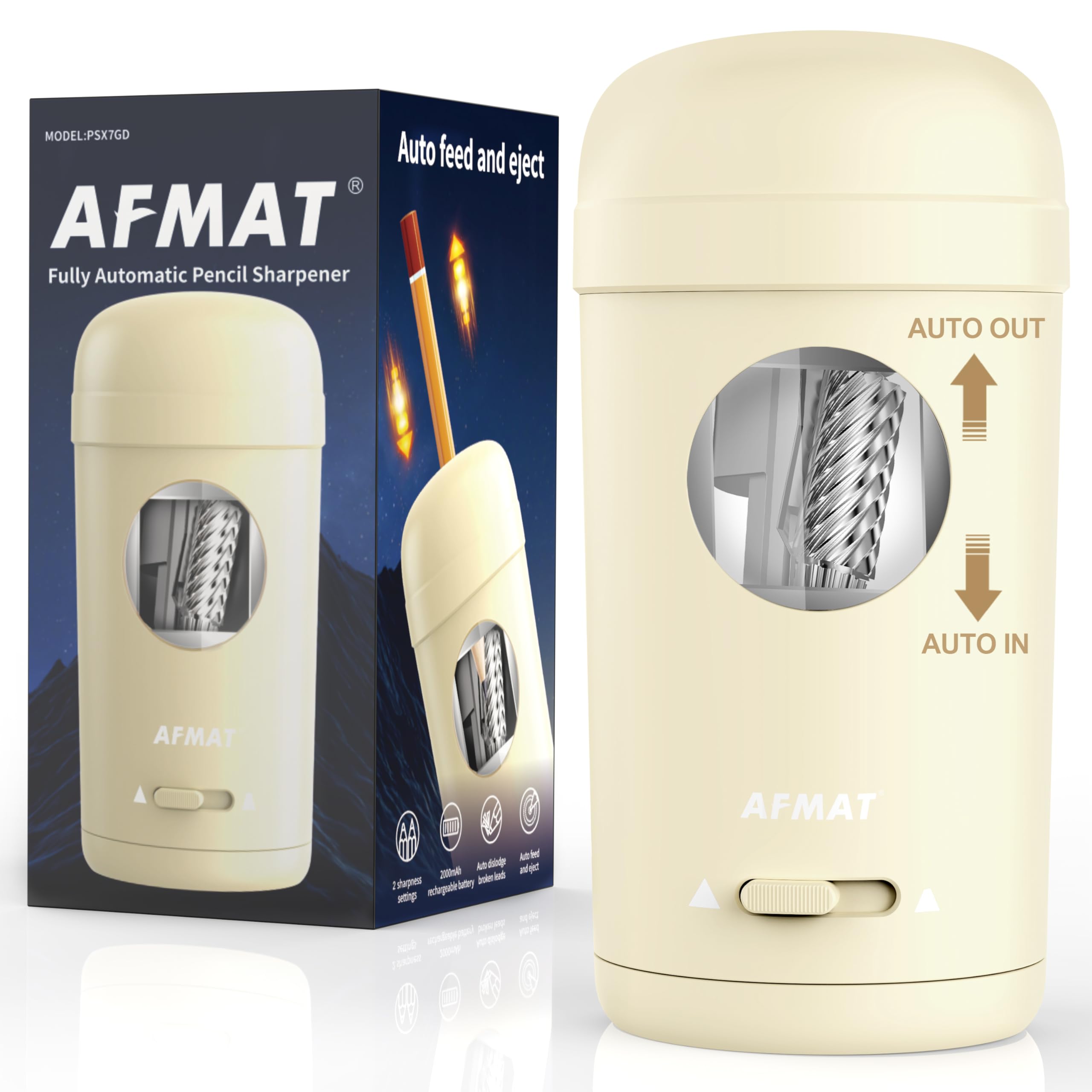 Amazon.com: AFMAT Electric Pencil Sharpener, Fully Automatic