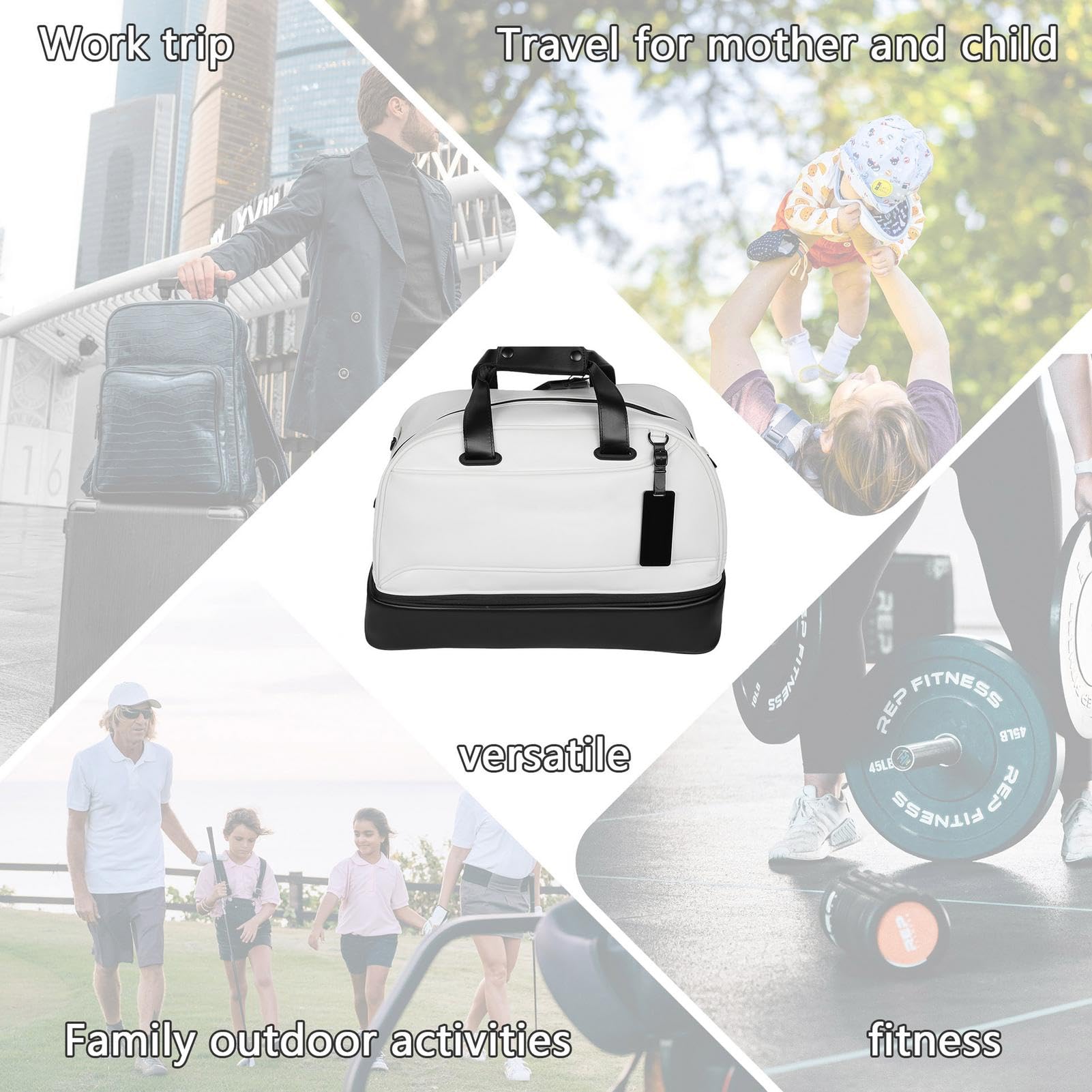 Borsa per abiti con tracolla regolabile, borsa da golf con tasche | multiple | Borsa a tracolla leggera con tasche multiple - Borsa a tracolla da passeggio con tracolla regolabile per camminare