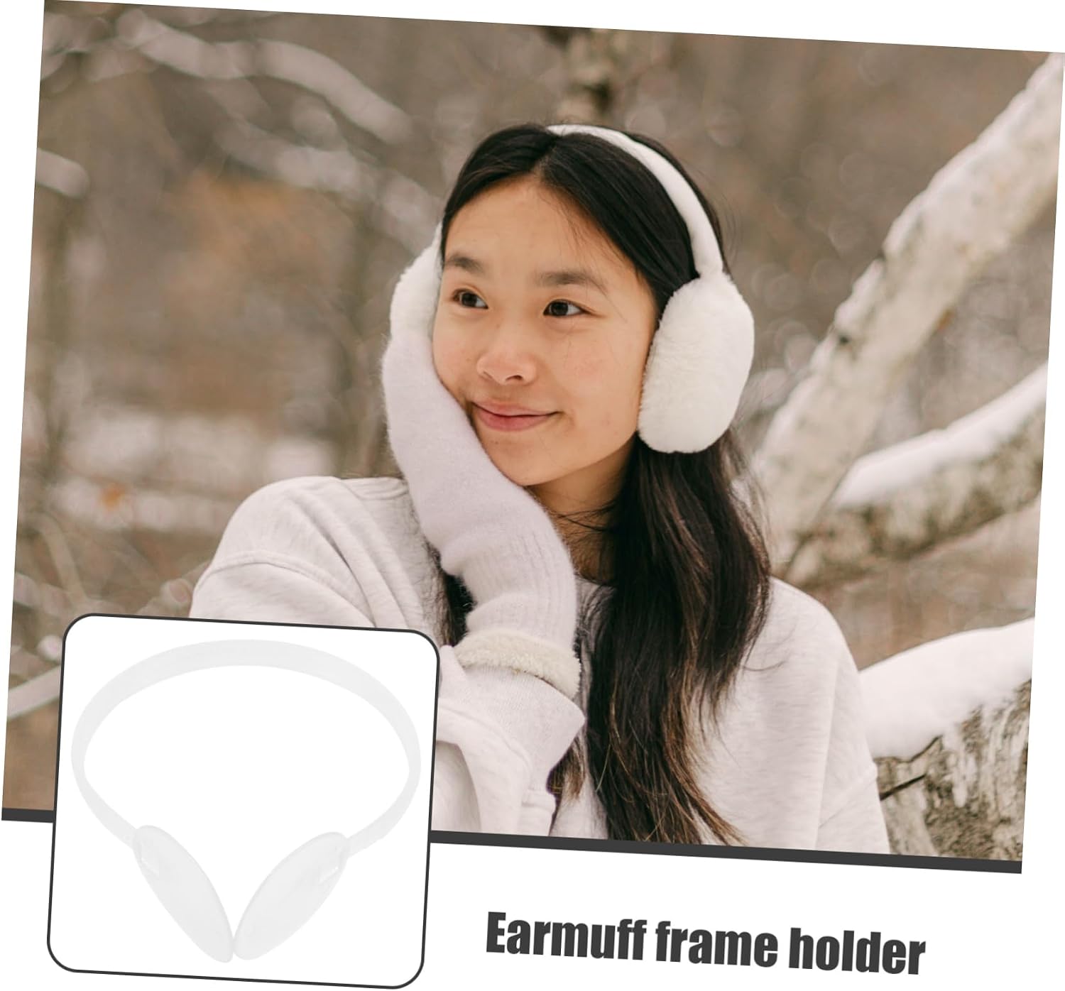 GARVALON 4pcs Warm Earmuff Frame Shelf Plastic Earmuff Frame Holder Rack Diy Ear Protection Muffs
