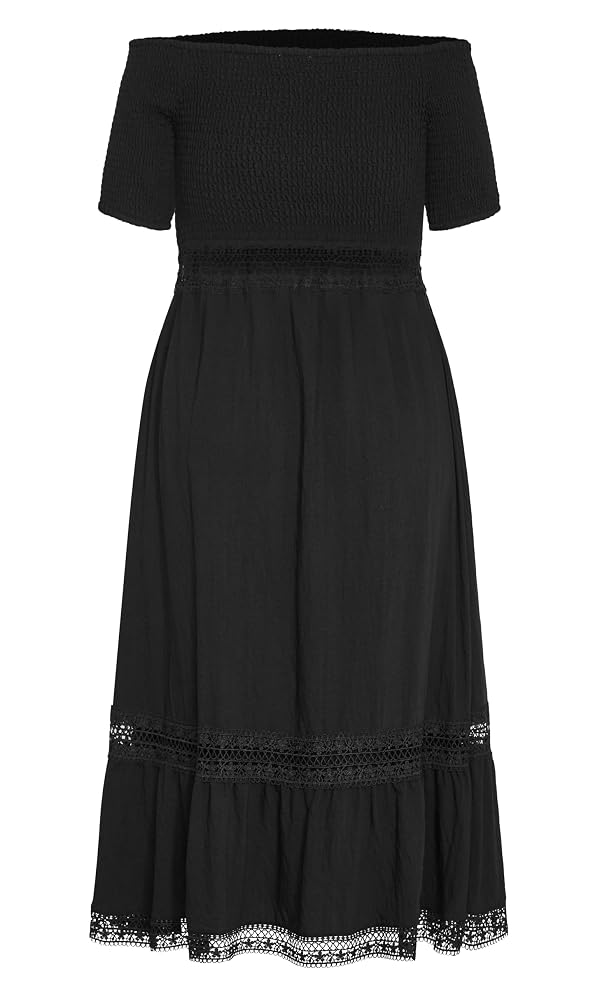 City Chic Women's Plus Size Dress - Aura Midi, 14 Black by City Chic - Used condition - Image 6