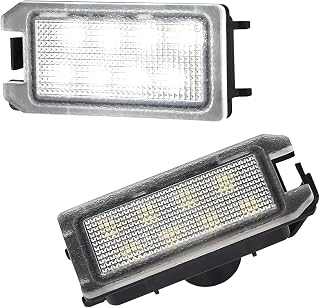 LED License Plate Light Lamp Assembly Compatible with 2014-2021 Grand Cherokee WK 14-17 Patriot 6000K White, Pack of 2
