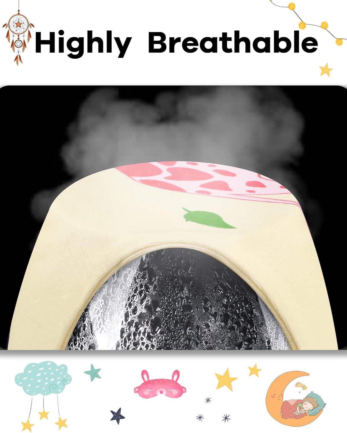 DAUGHTER QUEEN Girls Summer Pajamas Set 4 Pieces 100% Cotton Sleepwear Size 18 Months-12 Years - Image 6