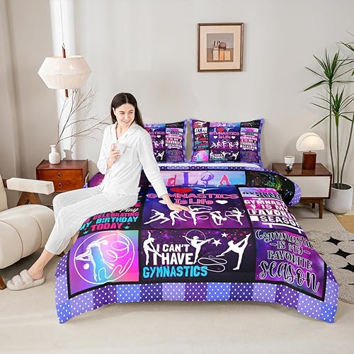 Miniatura 54 de Juego de edredón de la Torre Eiffel, juego de ropa de cama con estampado de flores de lavanda púrpura, romántica decoración de estilo floral de