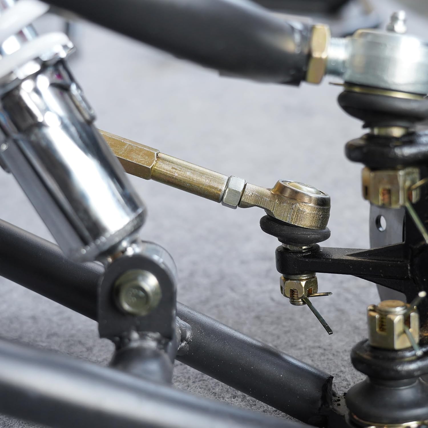 RUTU 300mm Tie Rod Kit, 2pcs Tie Rod End Assembly for Most of ATVs 50cc 70cc 90cc 110cc 125cc 150cc 200cc 250cc Go Kart Quads 4 Wheelers Motorcycle