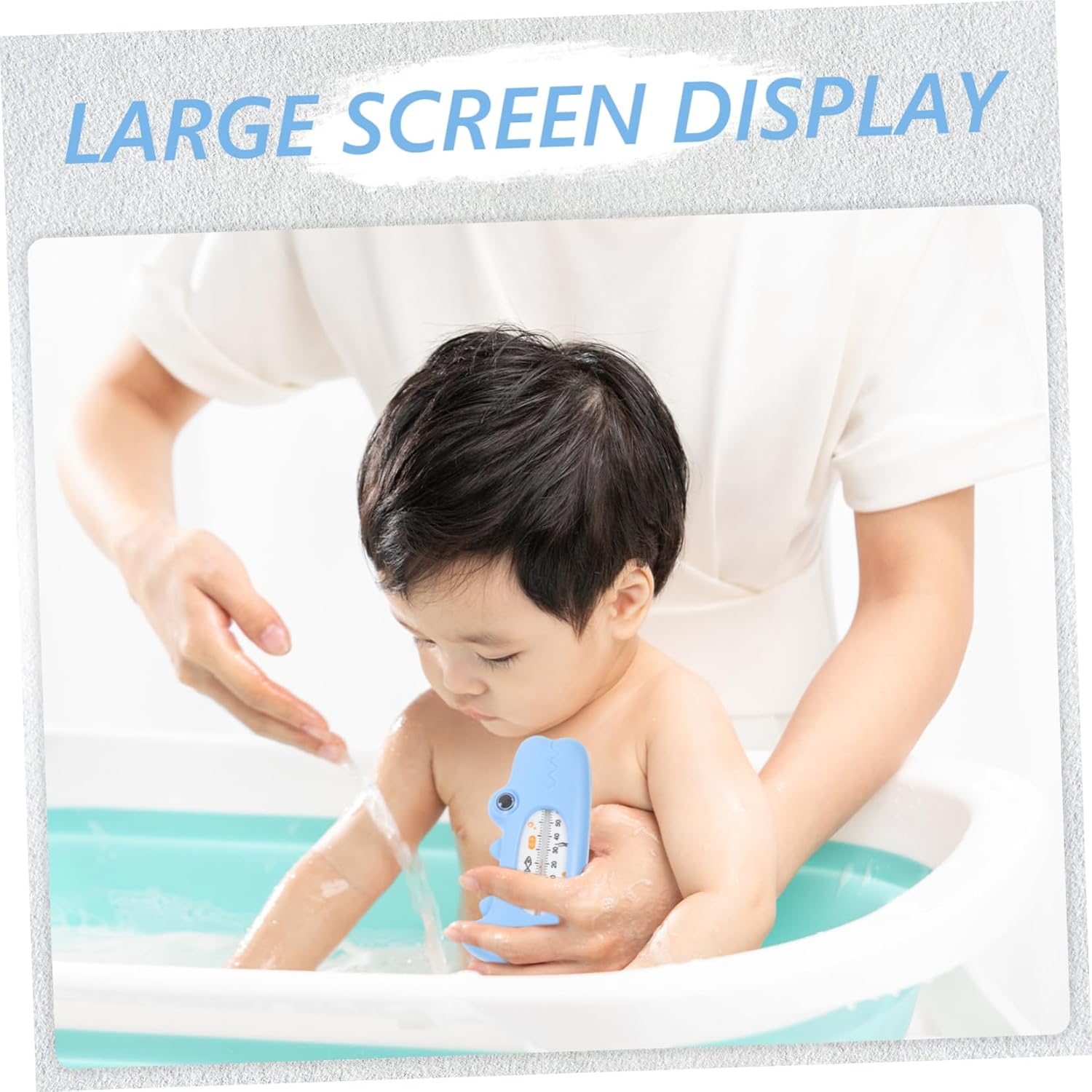 Milisten Bath Thermometer for Cute Cartoon Design for Accurate Water Temperature Readings for Newborn Bathing Water Temperature Gauge for Safe Bath