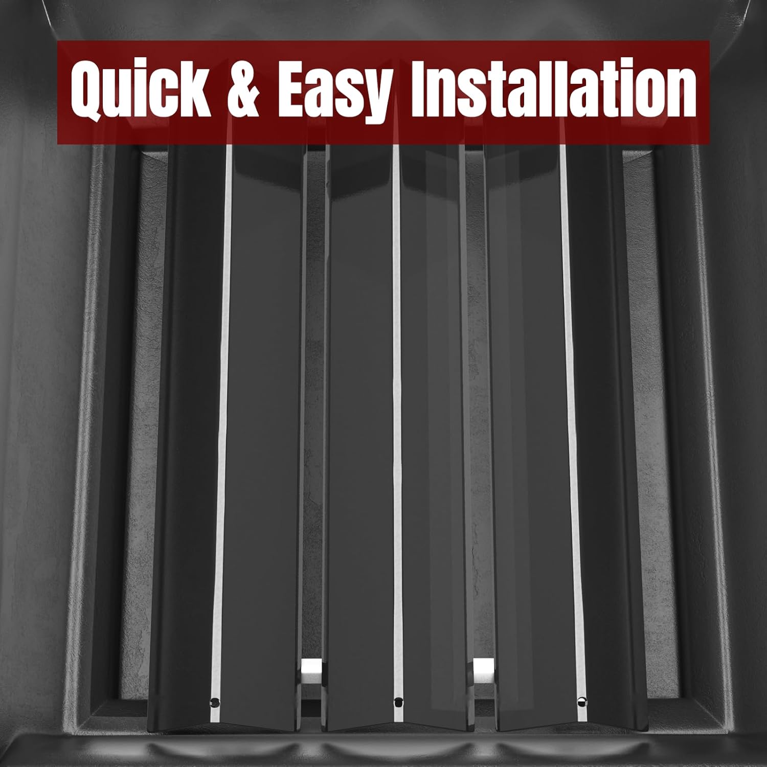 SHINESTAR Grill Parts for Weber Spirit I & II 200 Series, E/S 210 220 and GS4 II 200 Series with Front Control,Replacement for 15.3" Weber Spirit Flavorizer Bars 7635 & 18" Burner Tubes Set 69785