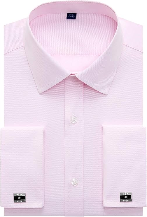 J.VER Chemises habillees pour Hommes Coupe reguliere Manchette francaise Bouton de Manchette en J.VER Chemises habillees pour Hommes Coupe reguliere Manchette francaise Bouton de Manchette en